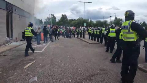 UK Riots - Rotherham Erupts in to Chaos 08-05-24