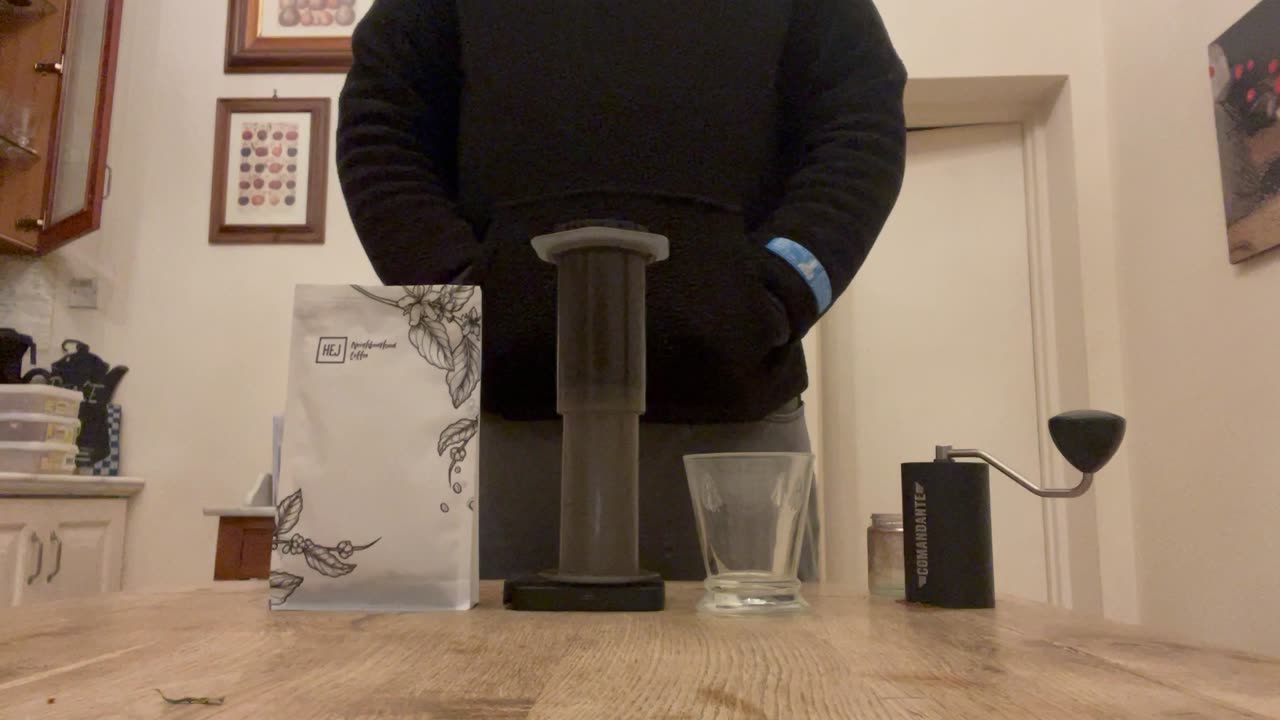 Aged in whiskey barrels, my recipe on aeropress, inverted method