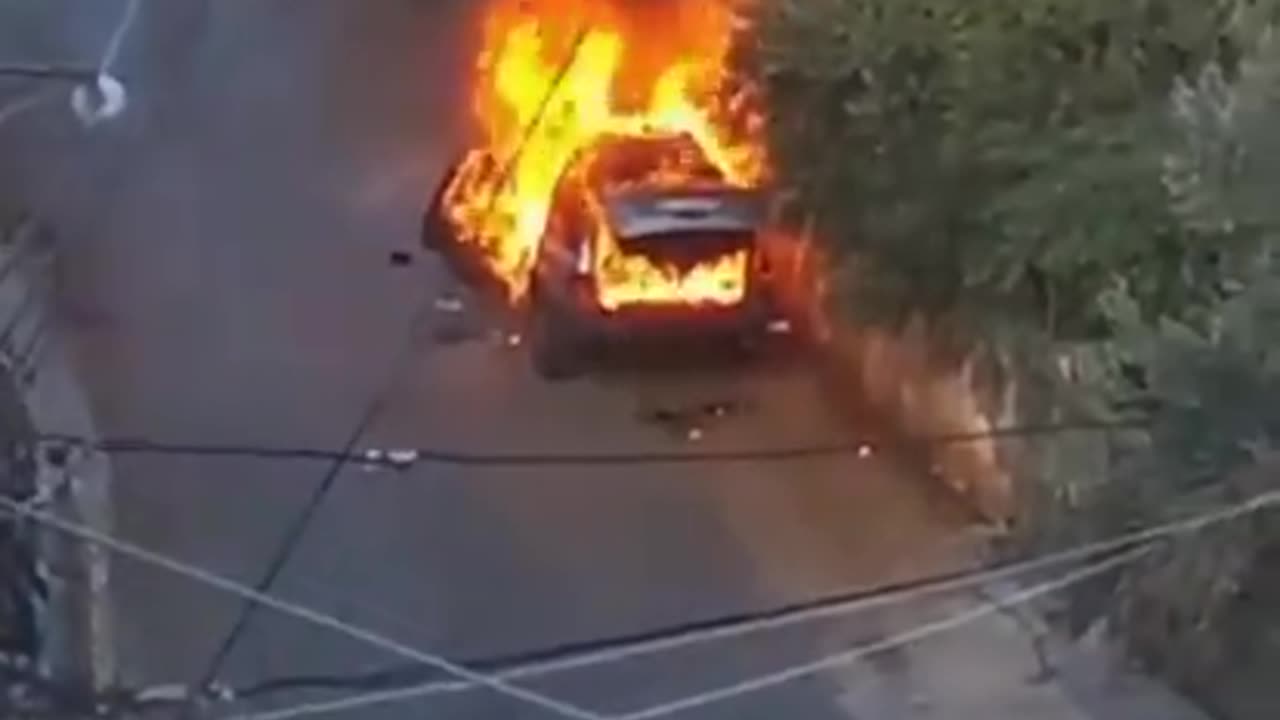 Electric vehicles spontaneously exploding across Lebanon just like the communication devices.