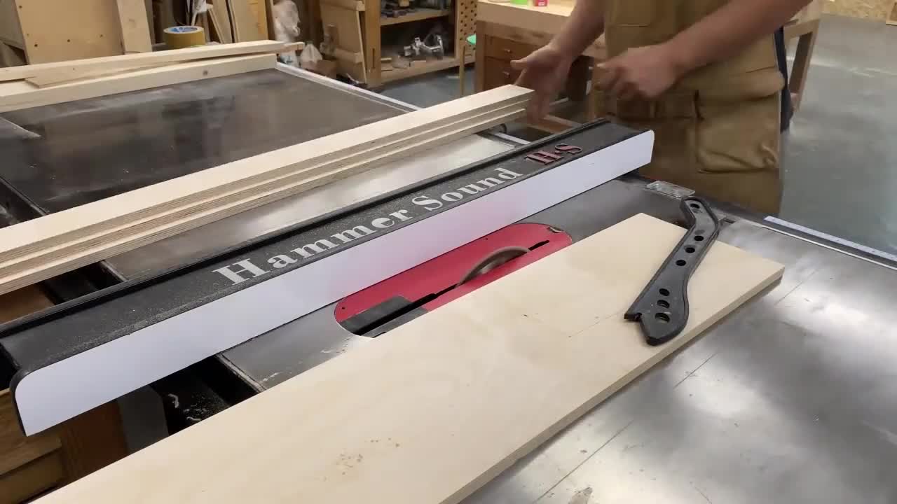 necessary fixtures for woodworking workshop.