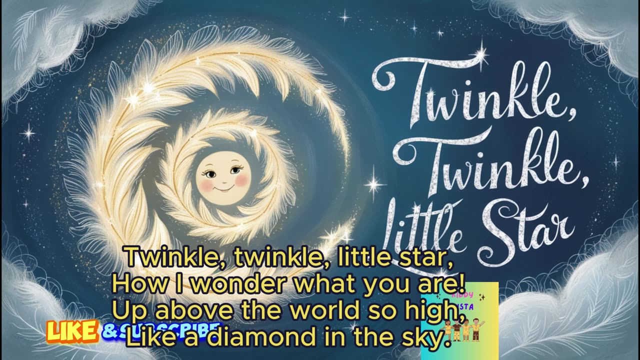 Twinkle Twinkle Little Star | Twinkle Twinkle Little star Poem | Nursery Rhyme @KIDDYVISTA