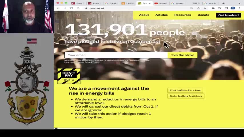 THE POPE IS CALLING IN ALL ASSETS BY OCTOBER 1ST. WHAT DOES IT MEAN? MARK: CHRISTOPHER