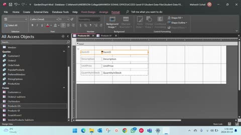 Access- Chapter 04 - Assessment 04