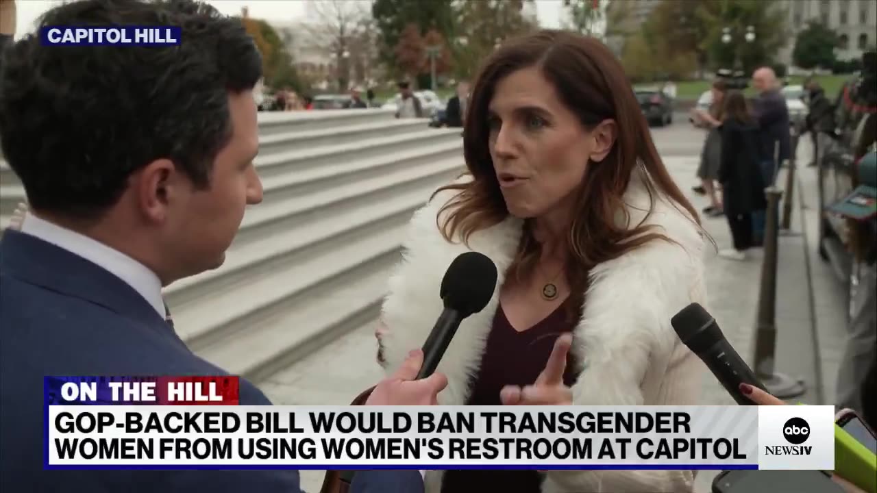 Rep. Nancy Mace - Tells Reporter Men do not belong in the Woman's Personal Spaces