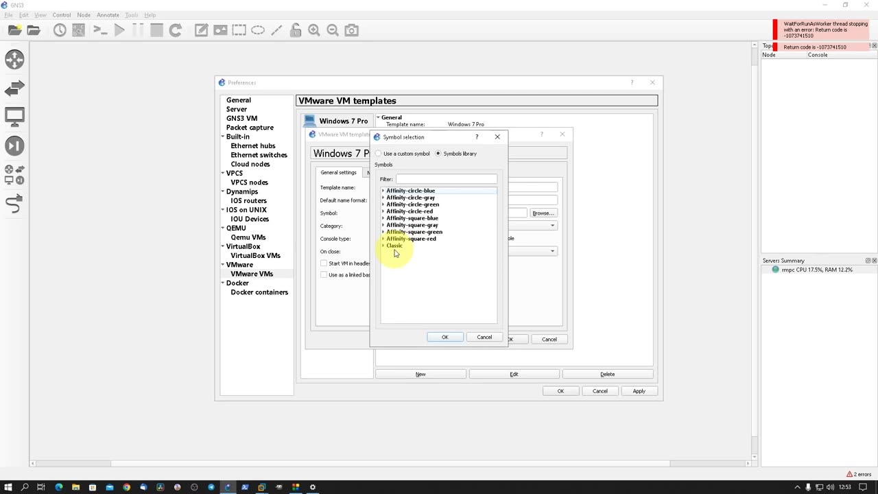 Cómo hacer funcionar VMs de VMware con GNS3