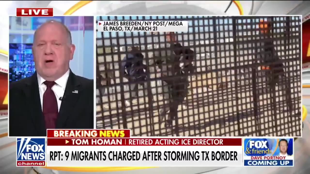 Nine migrants charged with assault, inciting a riot after storming border