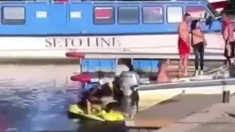 How dose a Jet ski blow up like this?