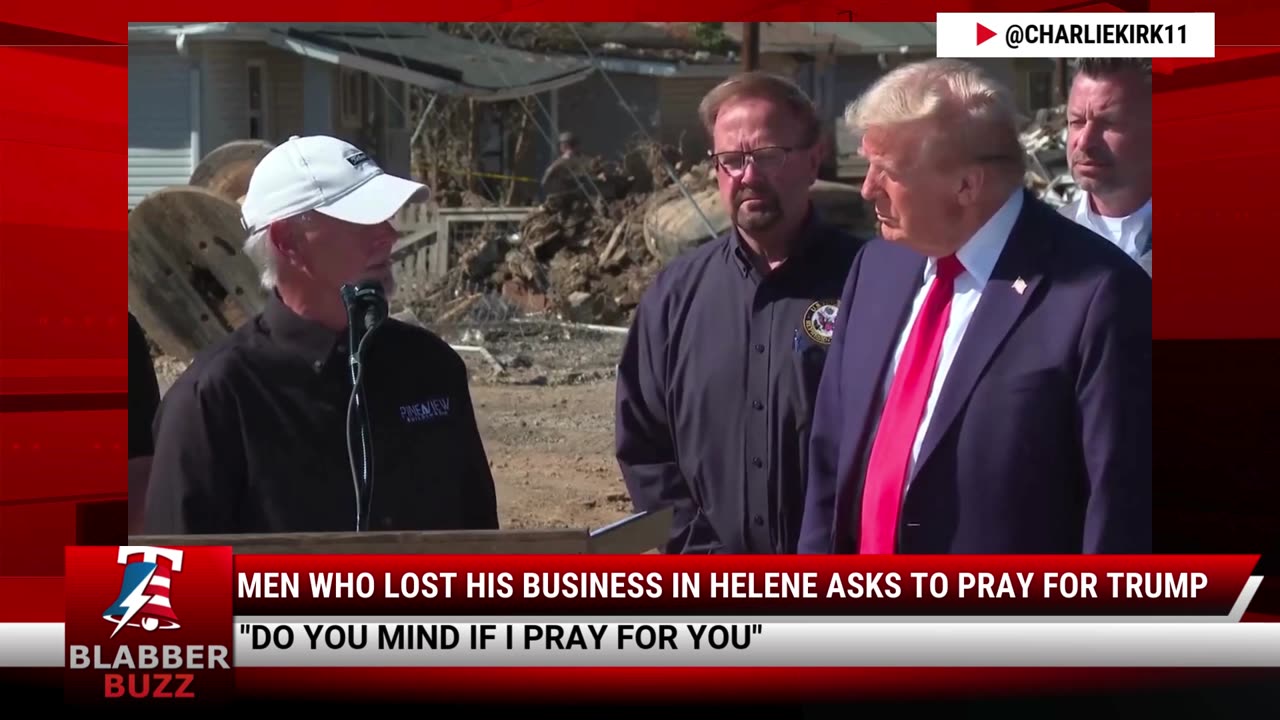 Men Who Lost His Business In Helene Asks To Pray For Trump