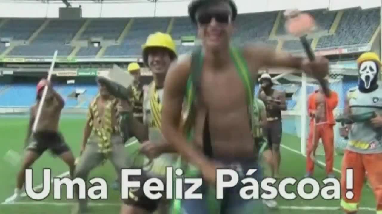 Botafogo Harlem Shake_ Brazilian football club does the Harlem Shake