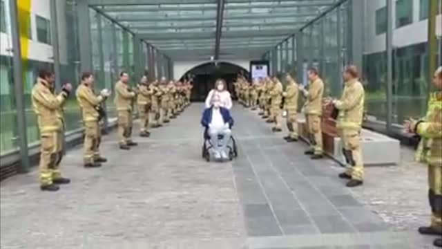 Fire Chief Who Survived COVID Coma Given Guard Of Honour