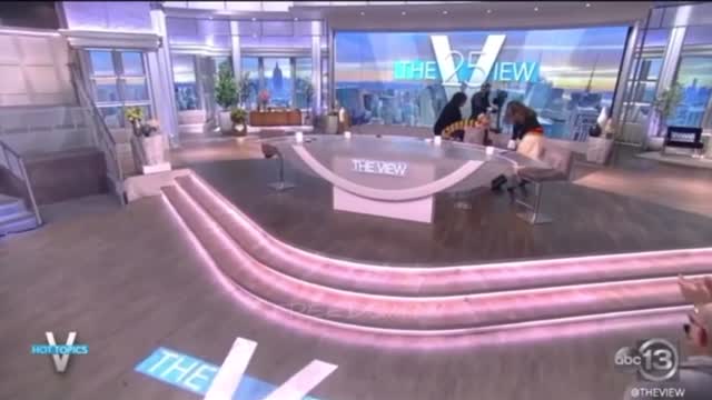 Joy Behar falls on the view