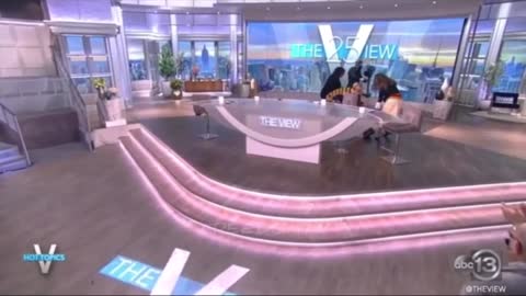 Joy Behar falls on the view