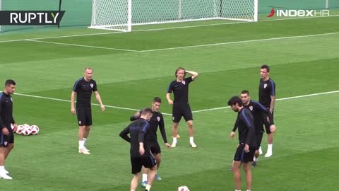 Trening Vatrenih prije finala s Francuskom u Moskvi