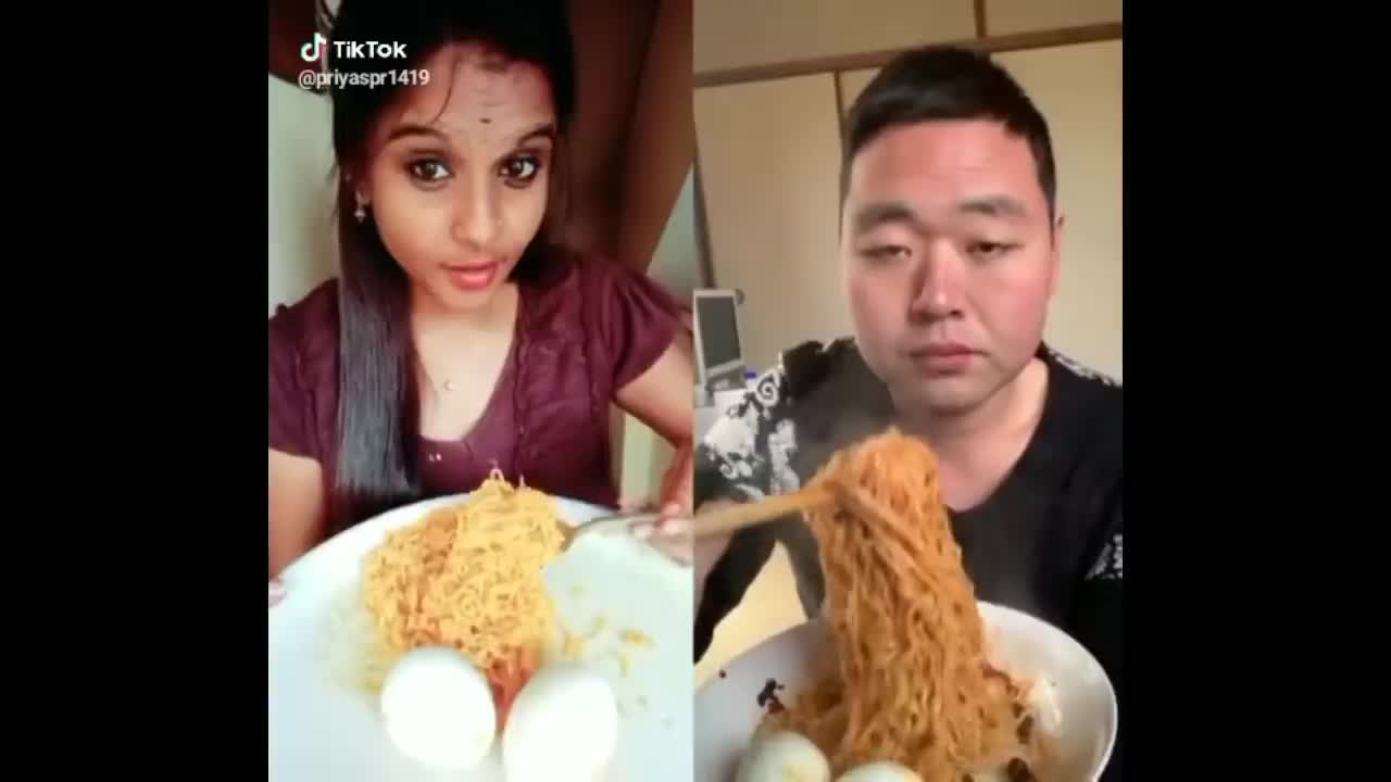 Food Challange On TikTok Who will win INDIA Vs CHINA Be Me Stick -