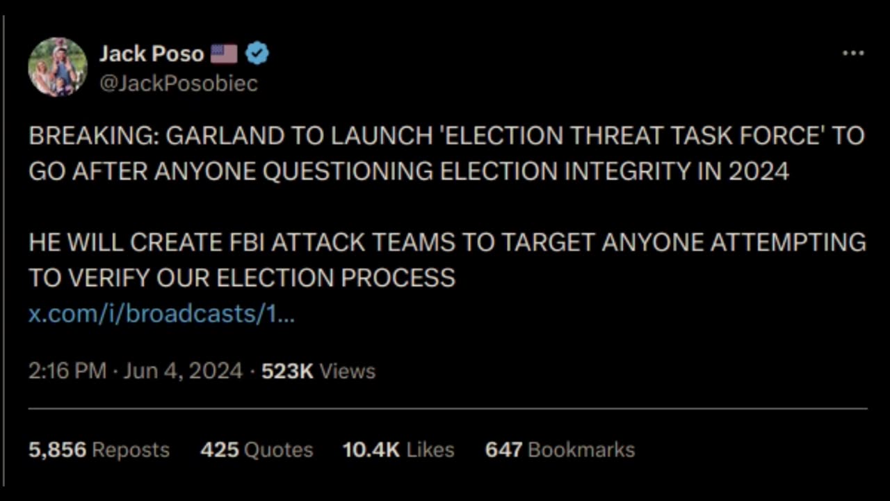 'ELECTION THREAT TASK FORCE'