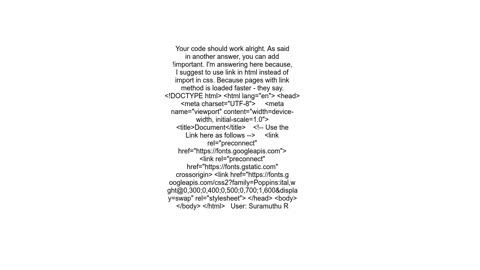 How to fix google fonts doesnt loaded in localhost