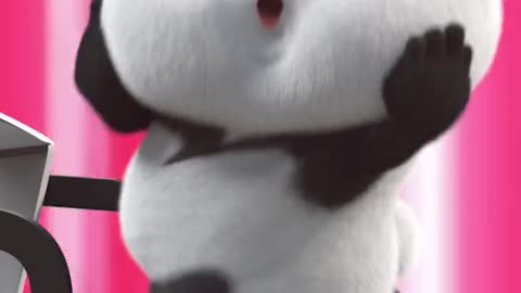 With what to save you , my charming? # panda funny anime