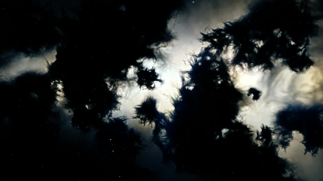 Dark matter texture floating in space