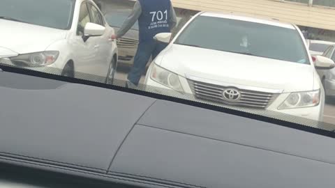 5 Minutes of a Man Trying to Open the Wrong Car