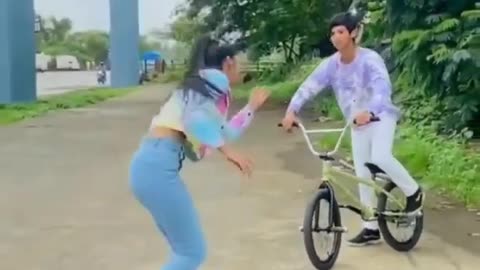 Free Fire vs pubg cycle stunt tiktok