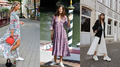 Stylish Maxi Dresses to Wear with Sneakers
