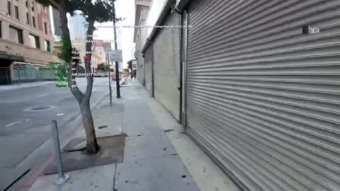 Carl talking to himself in Los Angeles