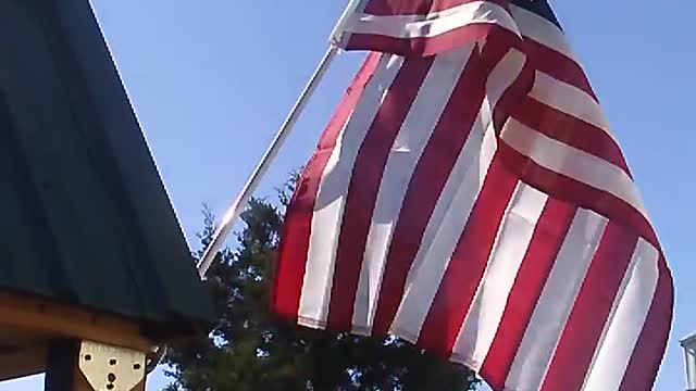 Old Glory Waves Proudly
