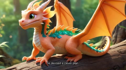 Spark the Brave Little Dragon: Adventure in the Enchanted Forest of Eldoria! HDR Quality Video 4k