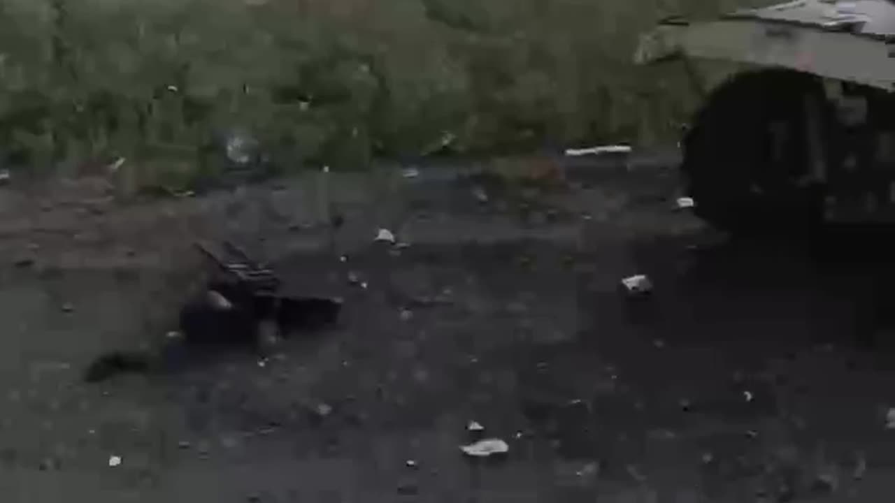 Russian Soldier Gathering Himself After Being Ejected Pt. 2