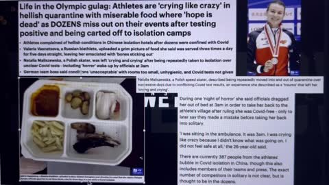 Life in the Olympic Gulag - food is terrible