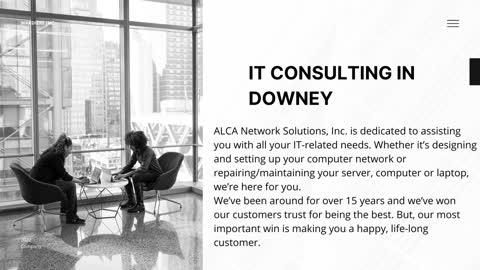 IT service solutions in Downey by Alca Network