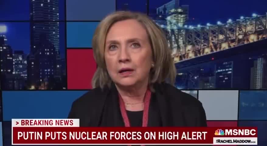 Hillary in full blown panic mode over their little playground in Ukraine