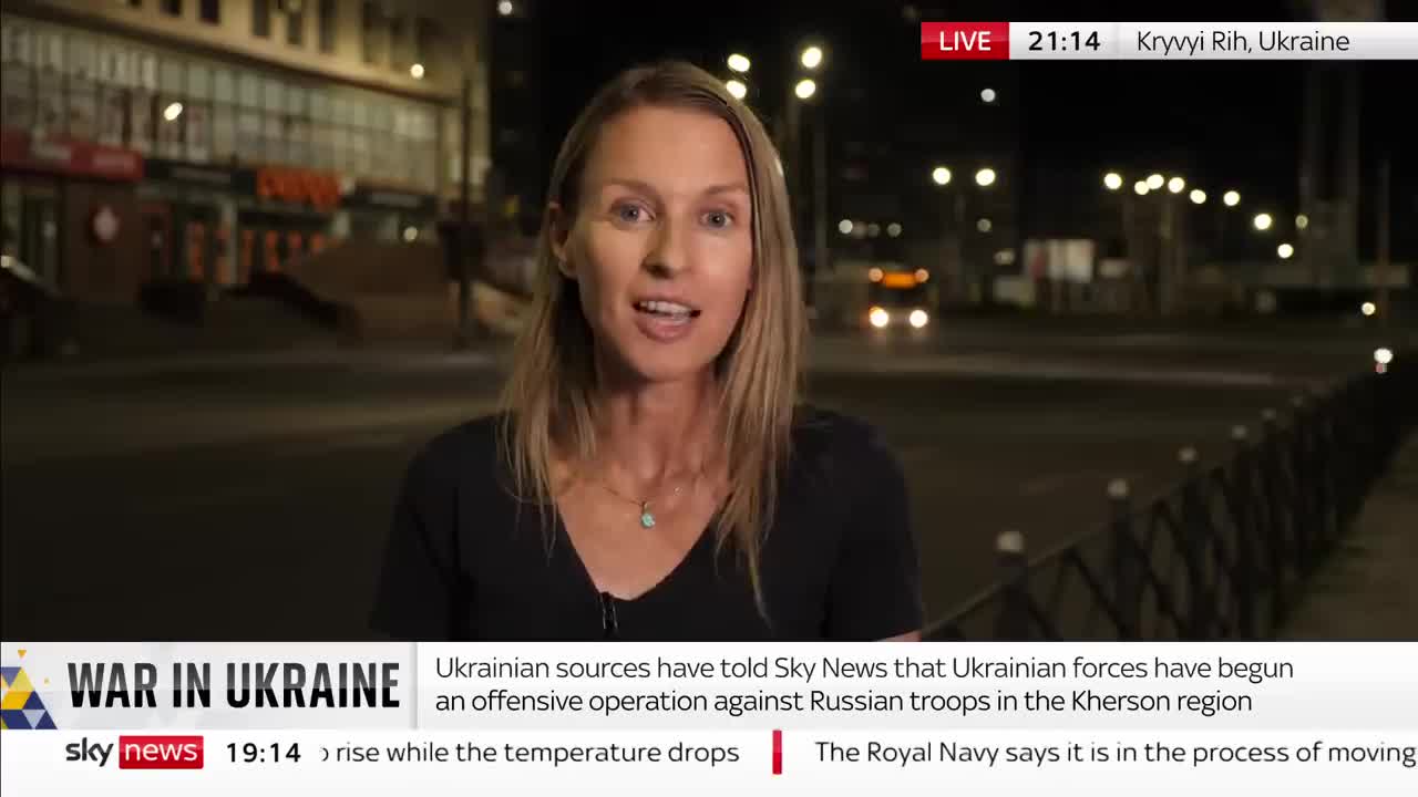 Ukrainian forces begin offensive operation in Kherson