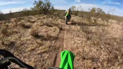 Random single track - following my wife on her klx230