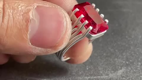 Silver unique design ring making process