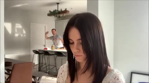 Mairead and Ronan making the best of quarantine and having fun at it