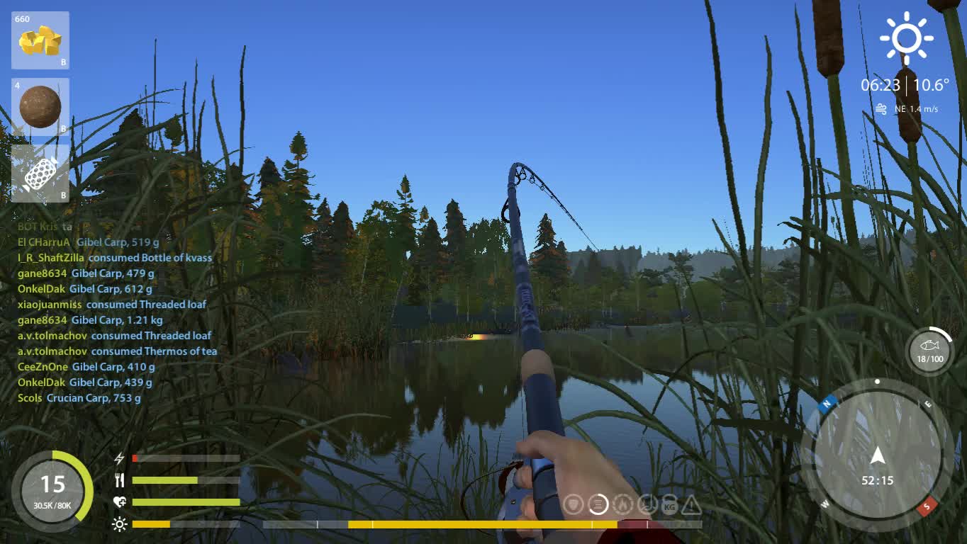 Russian Fishing 4 Old Burg Lake Grass Carp 7.51 Kg