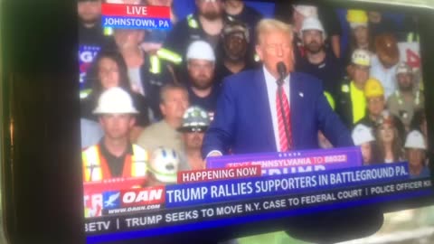 OAN trump rallies supporters in battleground Pennsylvania Friday 05:22 pm 08/30/24