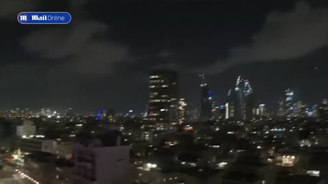 Horrifying videos show Iran launching hundreds of missiles at Israel 1