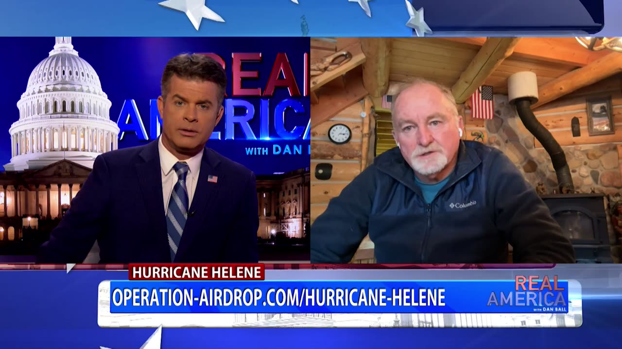 REAL AMERICA -- Dan Ball W/ Doug Jackson, Hurricane Helene Barrells Into Florida, 9/27/24