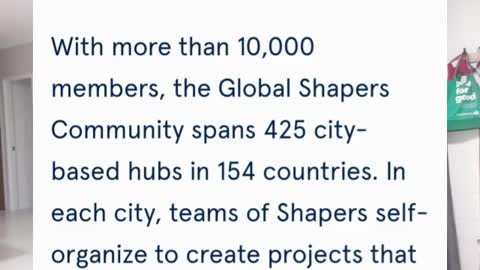 WEF schon 1980 mit "Global Shapers" in Melbourne. Über 10000 arbeiten als Global Shapers❗