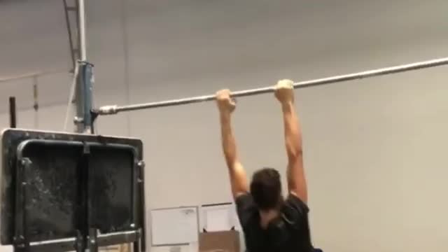 Every time he changes moves I think he's about to jump off