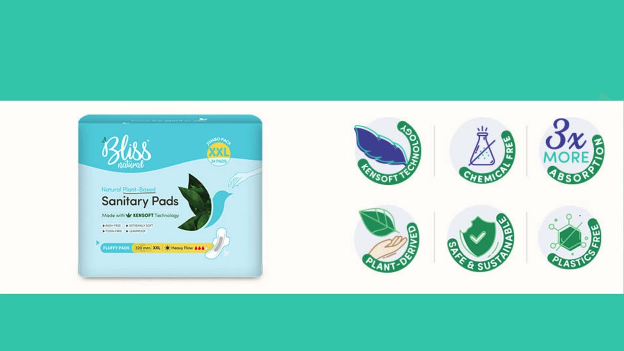 Bliss Natural website Landing page Graphic Design