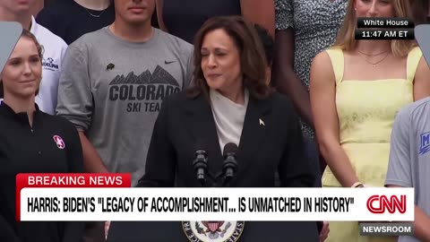 See what Harris said about Biden after he ended his 2024 campaign