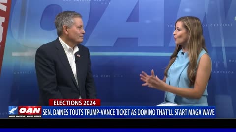 Sen. Daines Touts Trump-Vance Ticket As Domino That'll Start MAGA Wave