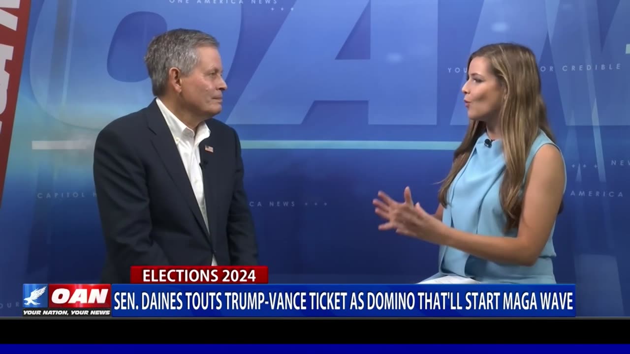 Sen. Daines Touts Trump-Vance Ticket As Domino That'll Start MAGA Wave