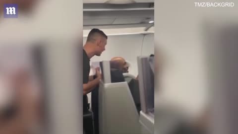 Mike Tayson in airplane