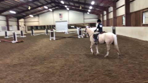 First show for girl and pony