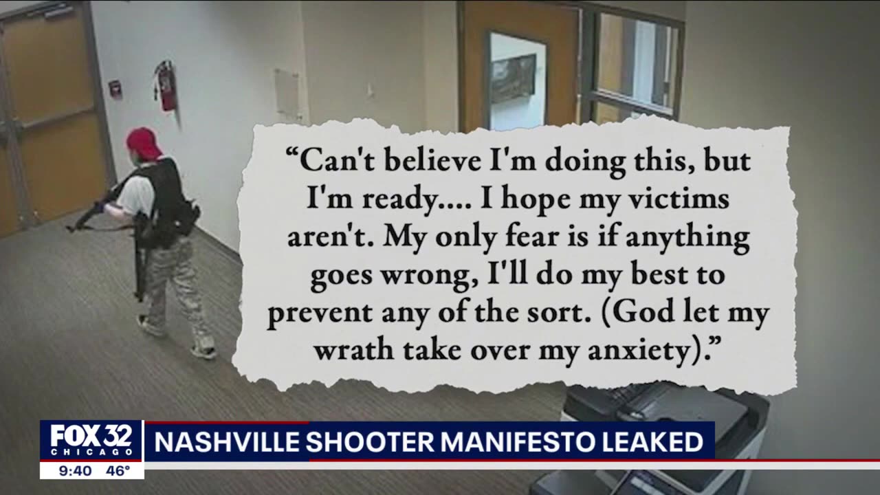 🚨 Nashville shooter manifesto leaked to the public