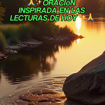 🙏✨Oración Inspirada en las Lecturas de Hoy ✨🙏